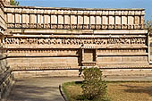Khajuraho - Lakshmana temple the frieze of the temple plinth